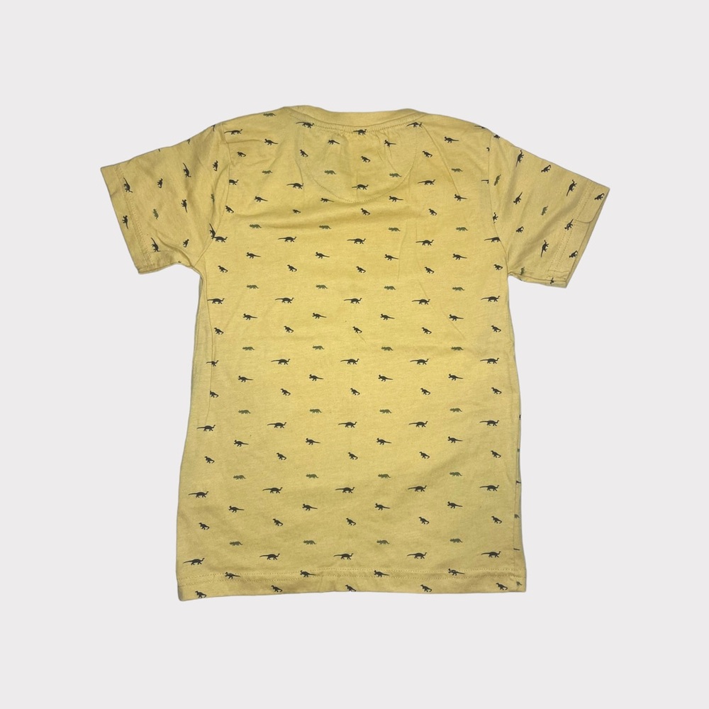 Huntington BC Yellow Dinosaur All Over Shirt - Picture 3 of 3